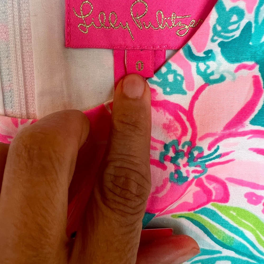 Lilly Pulitzer Mila Stretch Shift Dress, Size 0 Pink - Picture 9 of 15